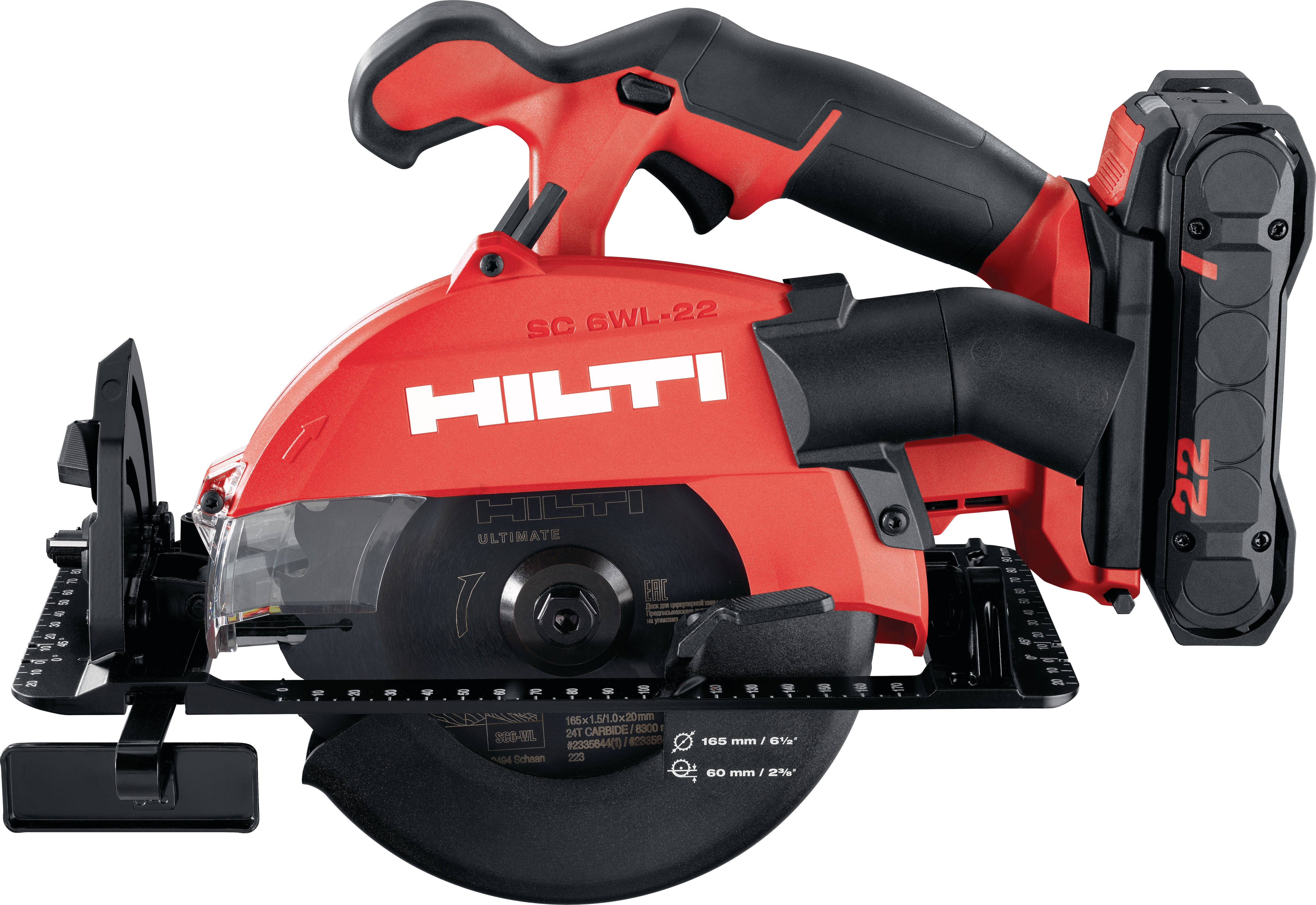 SC 6WL-22 木材用充電式サーキュラーソー - 充電式丸ノコ - Hilti Japan