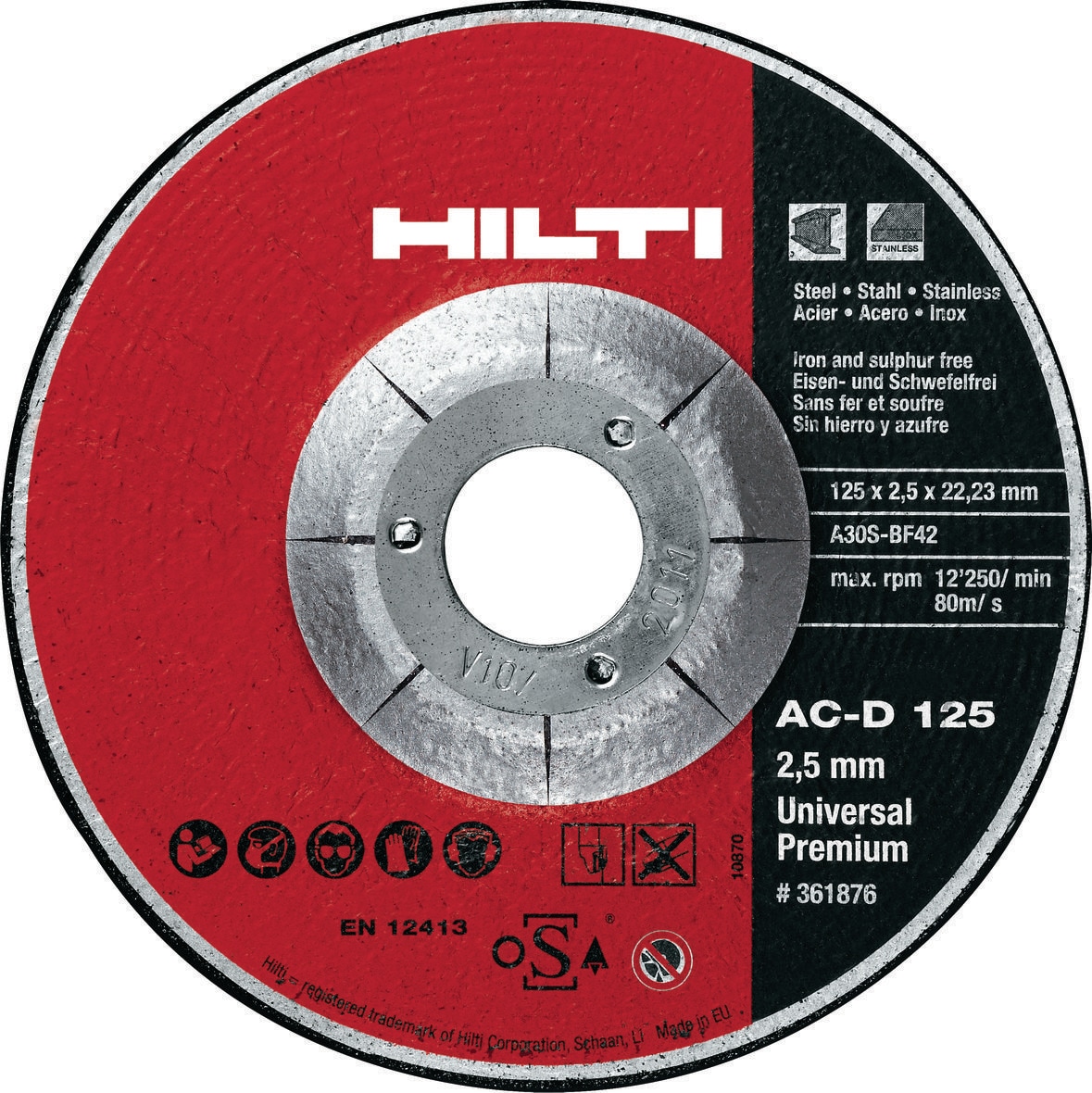 AC-D UP 切断砥石 - 研削砥石 - Hilti Japan